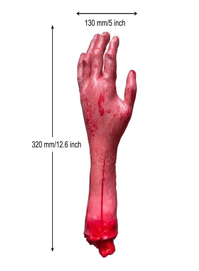 DSHE Fake Hands Bloody Human Arm Hand Haunted House Props Halloween Body Parts Zombie Decorations - Image 2